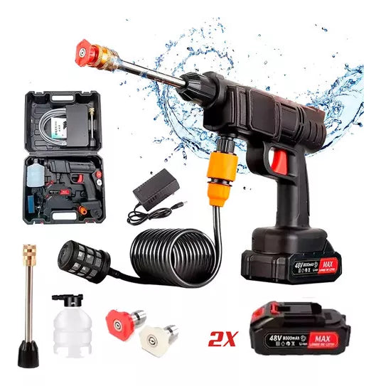 Hidrolavadora con 2 baterías y maletín - Kit completo