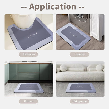 Set de 2 Tapetes de Baño Antideslizantes